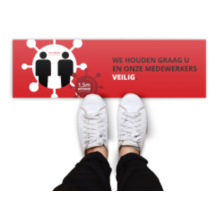 Houd afstand - Vloersticker - Topgiving